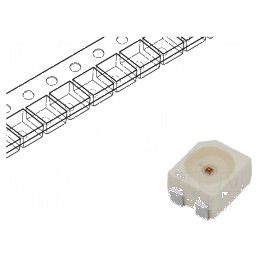 LED SMD PLCC4 portocalie 6,06-15,15lm 1800-5600mcd 120° 50mA | Electronic-mag.ro | Componente Electronice