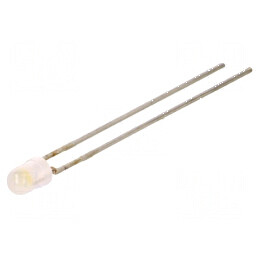 LED 3mm alb rece 140-680mcd 100° convex | Electronic-mag.ro | Componente Electronice