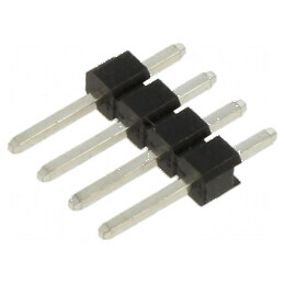 Conector şiruri pini tată 2,54mm 4 PIN THT drept | Electronic-mag.ro | Componente Electronice