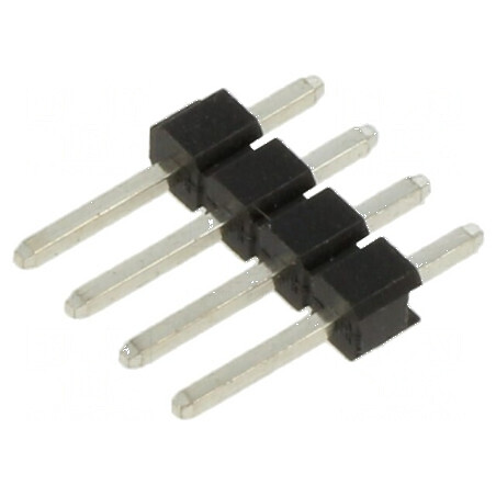 Conector şiruri pini tată 2,54mm 4 PIN THT drept | Electronic-mag.ro | Componente Electronice