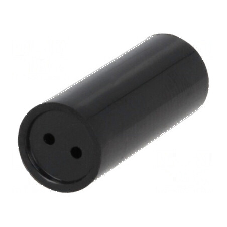 Bucșă de distanțare LED neagră 7,5mm x 5mm x 17mm | Electronic-mag.ro | Componente Electronice