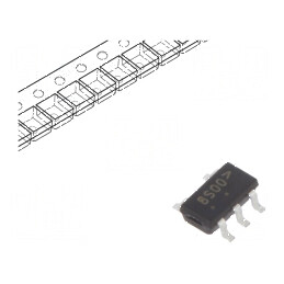 IC NAND digital SMD SC74A, 1 canal, 2 intrări, 4,5-5,5VDC, -40-85°C, 10uA | Electronic-mag.ro | Componente Electronice