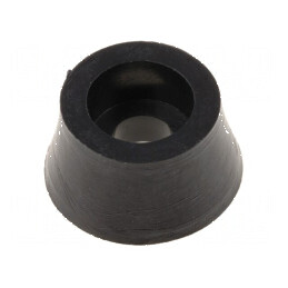 Picioruş negru din polietilenă 11mm x 8,8mm x 6mm x 5,7mm | Electronic-mag.ro | Componente Electronice
