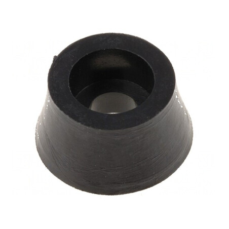 Picioruş negru din polietilenă 11mm x 8,8mm x 6mm x 5,7mm | Electronic-mag.ro | Componente Electronice