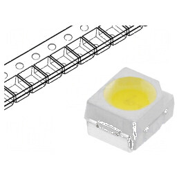 Bec LED SMD 3528 PLCC2 alb cald 2100-3000mcd 120° 20mA | Electronic-mag.ro | Componente Electronice