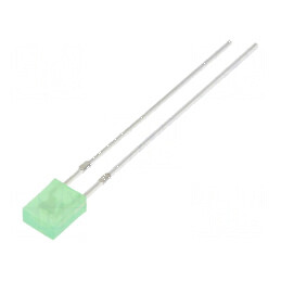LED dreptunghiular verde 2x4x5mm 520-530mcd 20mA | Electronic-mag.ro | Componente Electronice