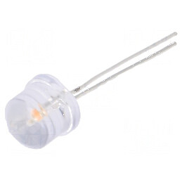 LED 8mm Roz 500-750mcd 100° Convex | Electronic-mag.ro | Componente Electronice