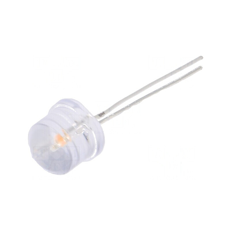 LED 8mm Roz 500-750mcd 100° Convex | Electronic-mag.ro | Componente Electronice