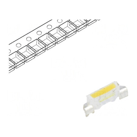 Lampă LED SMD 4008 alb cald 1400-2000mcd 2300-2700K 120° 20mA | Electronic-mag.ro | Componente Electronice