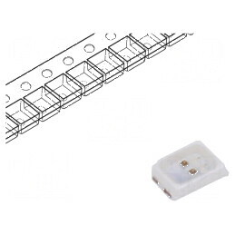 LED SMD 2016 roșie 1120-1560mcd 2x1,6x0,6mm 120° 60mA 156mW | Electronic-mag.ro | Componente Electronice