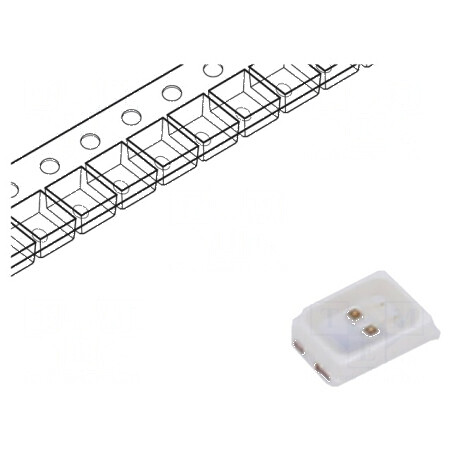 LED SMD 2016 roșie 1120-1560mcd 2x1,6x0,6mm 120° 60mA 156mW | Electronic-mag.ro | Componente Electronice