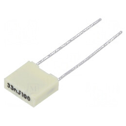 Condensator poliester 33nF 63VAC 100VDC 5mm ±5% -55÷105°C | Electronic-mag.ro | Componente Electronice