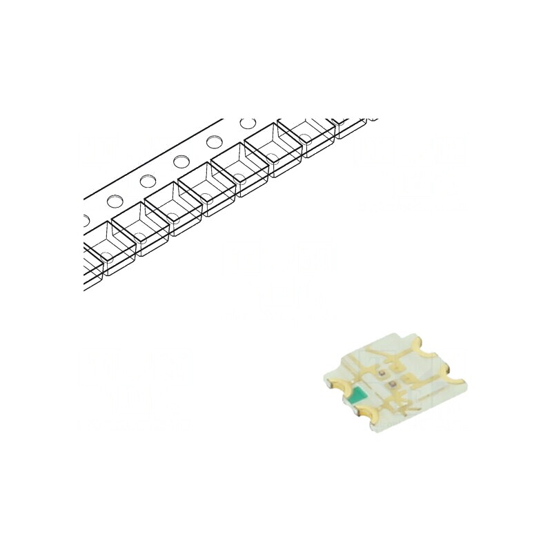 LED SMD 1206 roșie/galbenă 3,2x2,7mm 20mA 140° | Electronic-mag.ro | Componente Electronice