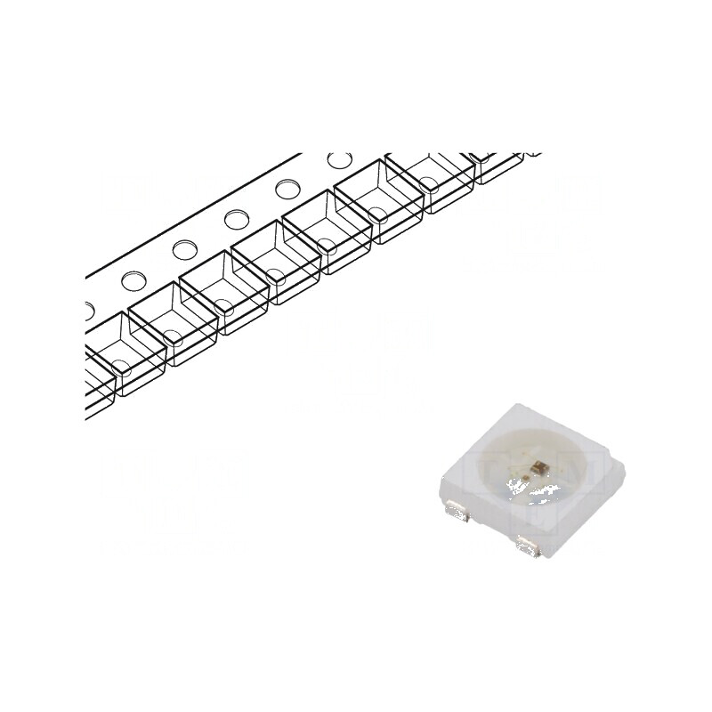 LED SMD 5050 Programabil RGB PLCC4 5x5x1,58mm 3,5÷5,5V | Electronic-mag.ro | Componente Electronice LED SMD 5050 Programabil RGB PLCC4 5x5x1,58mm 3,5÷5,5V | Electronic-mag.ro | Componente Electronice