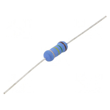 Rezistor metal oxide 150kΩ 2W ±5% Ø5x12mm -55÷155°C | Electronic-mag.ro | Componente Electronice