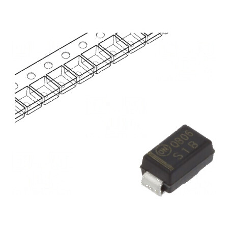 Diodă redresoare SMD 100V 1A 1,8us SMA Ufmax 1,1V Ifsm 30A | Electronic-mag.ro | Componente Electronice