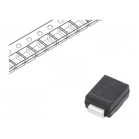 Diodă redresoare SMD 1kV 1,5A DO214AA, SMB Ufmax 1,15V | Electronic-mag.ro | Componente Electronice