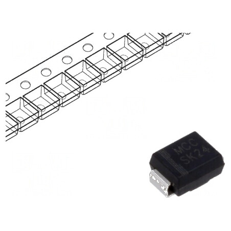 Diodă Schottky SMD 40V 2A DO214AA, SMB rolă, bandă | Electronic-mag.ro | Componente Electronice