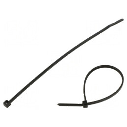 Colier de strângere negru L: 145mm W: 2,5mm poliamidă 80N | Electronic-mag.ro | Componente Electronice