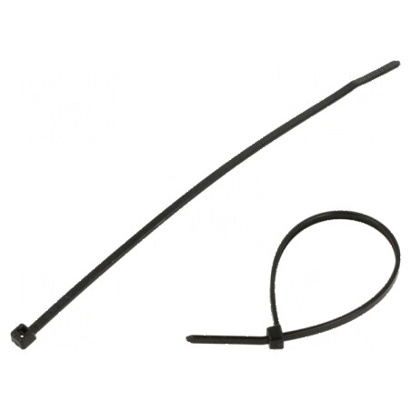 Colier de strângere negru L: 145mm W: 2,5mm poliamidă 80N | Electronic-mag.ro | Componente Electronice