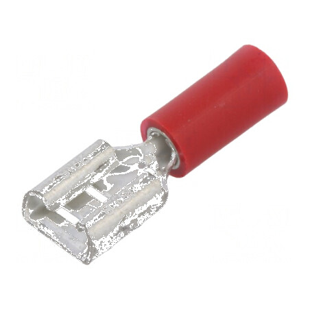 Terminal plat 6,3mm mamă 0,5-1,5mm2 crimpat pe cablu | Electronic-mag.ro | Componente Electronice
