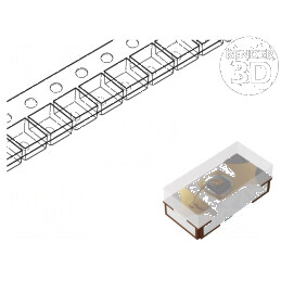 LED SMD 0402 roșie 18-54mcd 2-2,4V 20mA 130° | Electronic-mag.ro | Componente Electronice