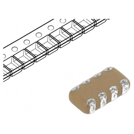 Condensator ceramic MLCC 100pF 50V C0G SMD 0612 ±5% | Electronic-mag.ro | Componente Electronice