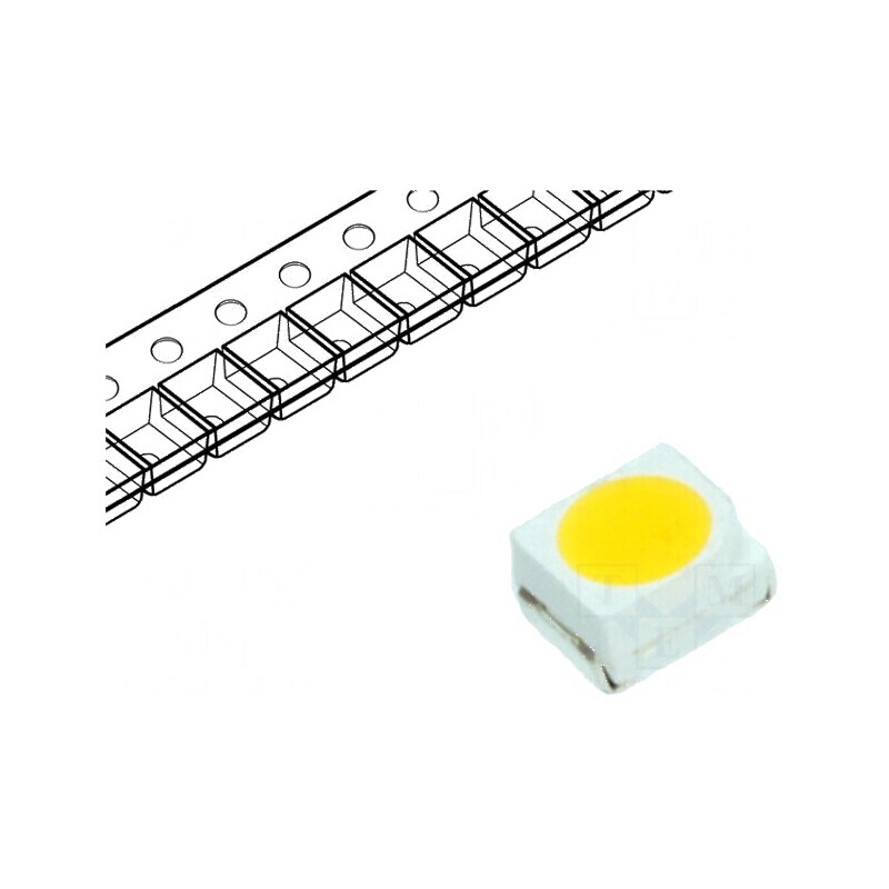 Banda LED SMD 3528 PLCC2 Alb Cald 1700-2500mcd 120° 20mA | Electronic-mag.ro | Componente Electronice Banda LED SMD 3528 PLCC2 Alb Cald 1700-2500mcd 120° 20mA | Electronic-mag.ro | Componente Electronice
