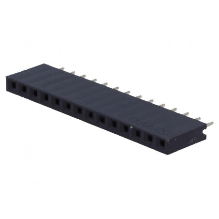 Conector şiruri pini soclu mamă 14 pini 2,54mm THT 1x14 | Electronic-mag.ro | Componente Electronice