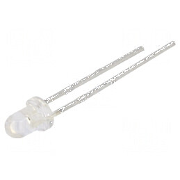 LED 3mm roșie 1000-2000mcd 20° convex 60mW | Electronic-mag.ro | Componente Electronice