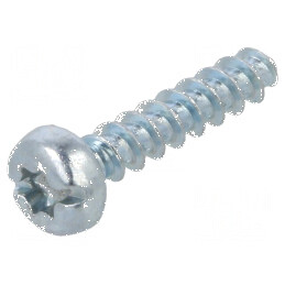 Şurub pentru plastic 2,5x12 mm cu cap rotund crestat Torx® zincat | Electronic-mag.ro | Componente Electronice
