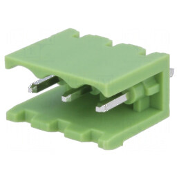 Regletă de conexiuni deconectabilă 5mm, 3 piste tată | Electronic-mag.ro | Componente Electronice