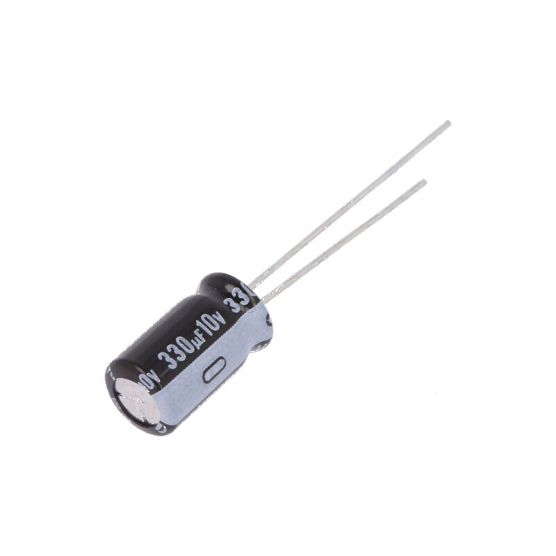 Condensator electrolitic THT 330uF 10VDC Ø6,3x11mm ±20% | Electronic-mag.ro | Componente Electronice