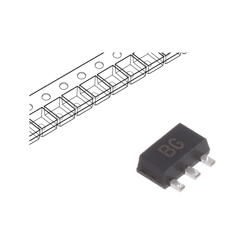 Tranzistor NPN bipolar 80V 1A 1W SOT89 | Electronic-mag.ro | Componente Electronice Tranzistor NPN bipolar 80V 1A 1W SOT89 | Electronic-mag.ro | Componente Electronice