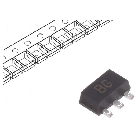 Tranzistor NPN bipolar 80V 1A 1W SOT89 | Electronic-mag.ro | Componente Electronice