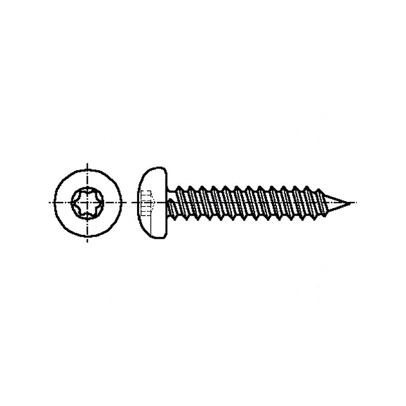 Şurub metal 6,3x13 Torx® TX30 cap rotund oţel călit | Electronic-mag.ro | Componente Electronice