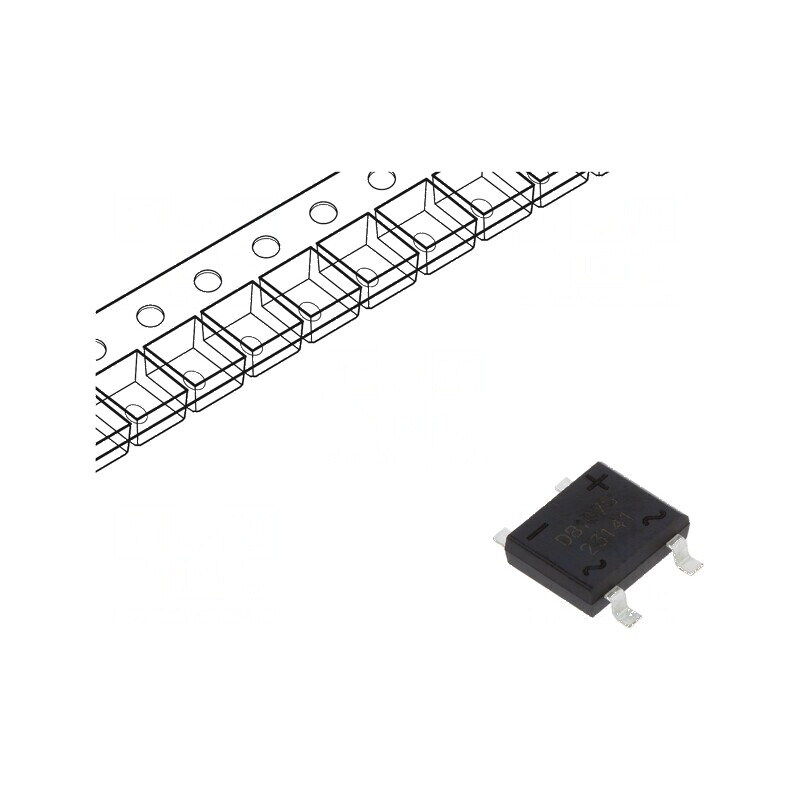 Punte redresoare monofazată Urmax 1kV 1A 45A DBS SMT | Electronic-mag.ro | Componente Electronice