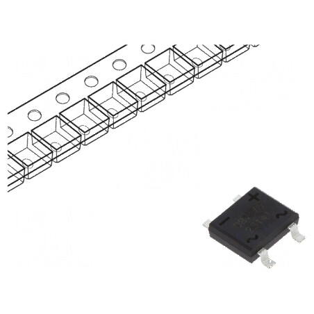Punte redresoare monofazată Urmax 1kV 1A 45A DBS SMT | Electronic-mag.ro | Componente Electronice