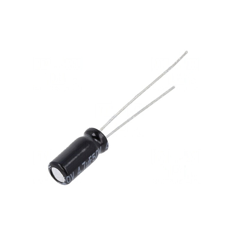 Condensator electrolitic low ESR THT 4,7µF 50VDC Ø5x11mm | Electronic-mag.ro | Componente Electronice Condensator electrolitic low ESR THT 4,7µF 50VDC Ø5x11mm | Electronic-mag.ro | Componente Electronice