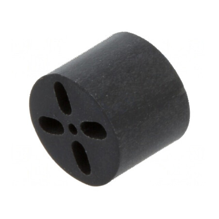 Bucșă de distanțare LED 6,5mm neagră UL94V-0 | Electronic-mag.ro | Componente Electronice