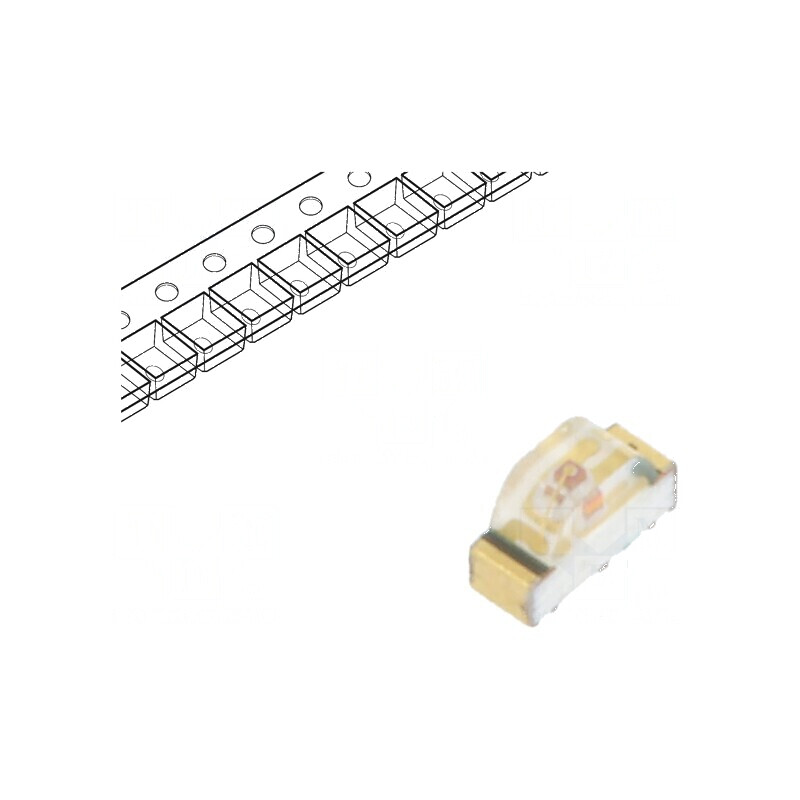 LED SMD 0604 portocalie 2,8-8mcd 1,6x1x0,6mm 155° 20mA 52mW | Electronic-mag.ro | Componente Electronice