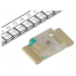 LED SMD 1206 galben 50-150mcd 3,2x1,6x0,75mm 120° 20mA 75mW | Electronic-mag.ro | Componente Electronice