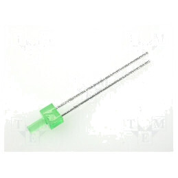 LED Verde 2mm 3-10mcd 70° Plat 2,2-2,5V THT | Electronic-mag.ro | Componente Electronice
