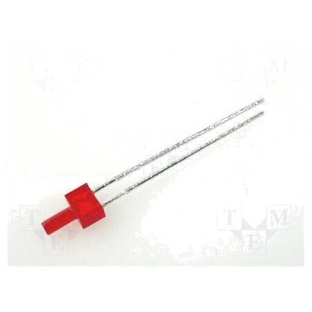 LED 2mm roșie 5-10mcd 70° plat THT 2-2,5V | Electronic-mag.ro | Componente Electronice