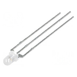 LED 3mm galben/verde 60° convex, Nr. term 3 | Electronic-mag.ro | Componente Electronice