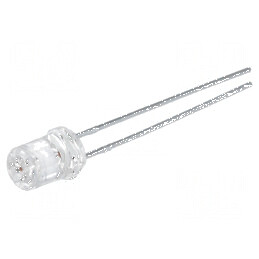 LED 5mm roșie 120-210mcd 100° concav | Electronic-mag.ro | Componente Electronice