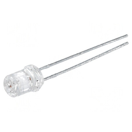 LED 5mm roșie 120-210mcd 100° concav | Electronic-mag.ro | Componente Electronice