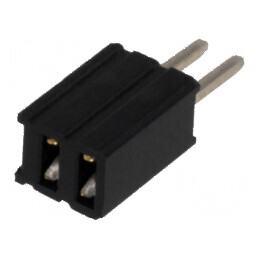 Conector şiruri pini soclu mamă 2x1,27mm THT 1x2 | Electronic-mag.ro | Componente Electronice