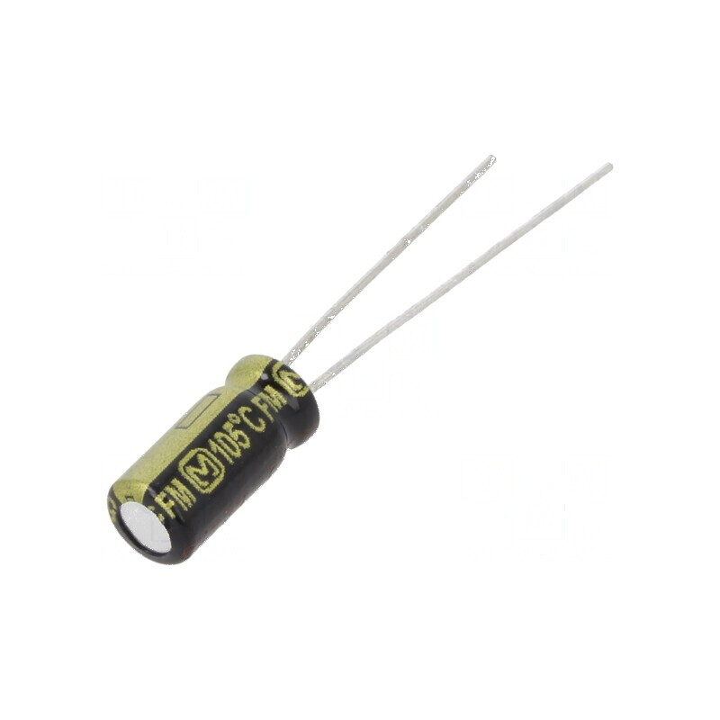 Condensator electrolitic low ESR THT 47uF 25VDC Ø5x11mm ±20% | Electronic-mag.ro | Componente Electronice