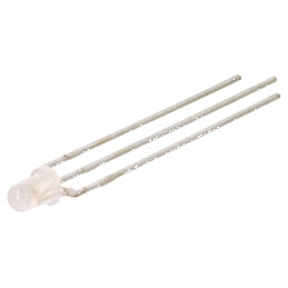 LED 3mm roșie/verde 45° convex nr. term 3 | Electronic-mag.ro | Componente Electronice